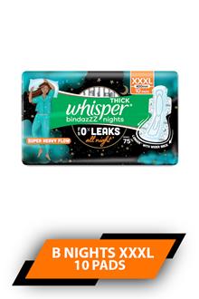 Whisper B Nights Xxxl 10pads
